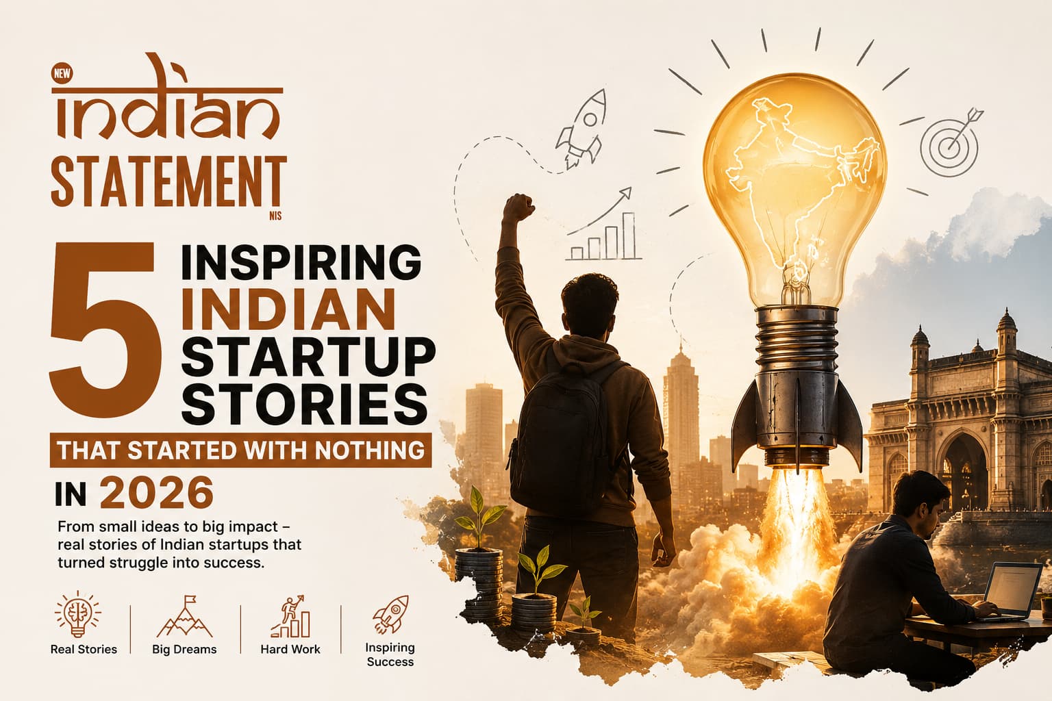 5 Inspiring Indian Startup Stories That Started With Nothing in 2026