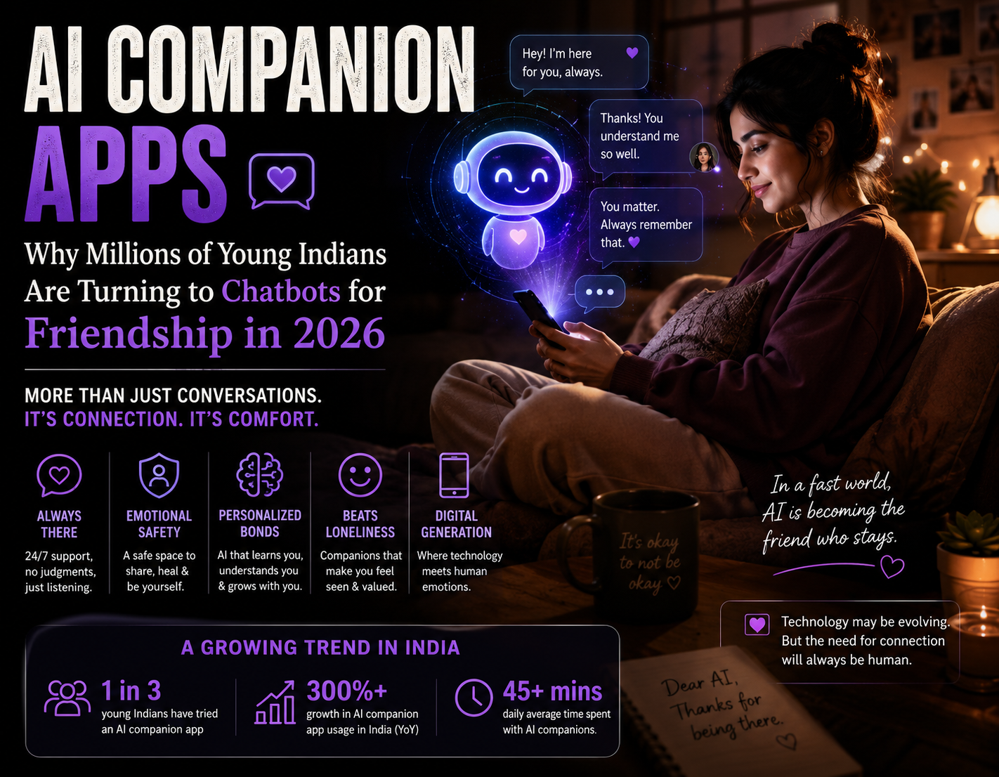 AI Companion Apps – Why Millions of Young Indians Are Turning to Chatbots for Friendship in 2026