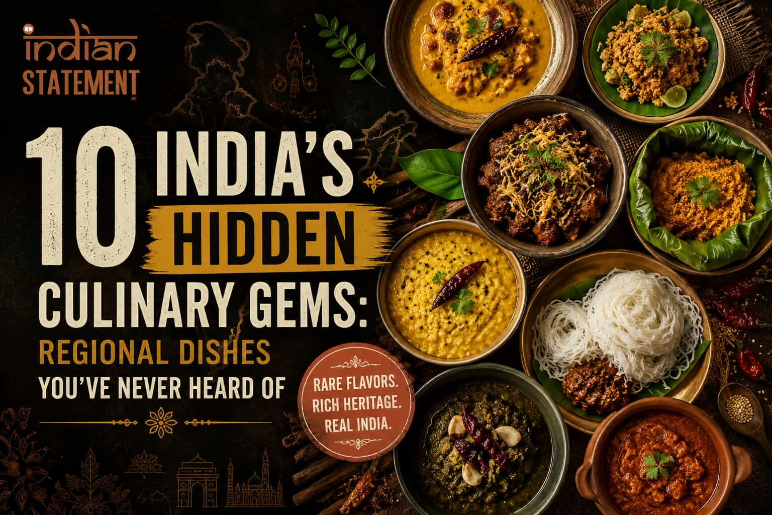 India's Hidden Culinary Gems Regional Dishes You've Never Heard Of