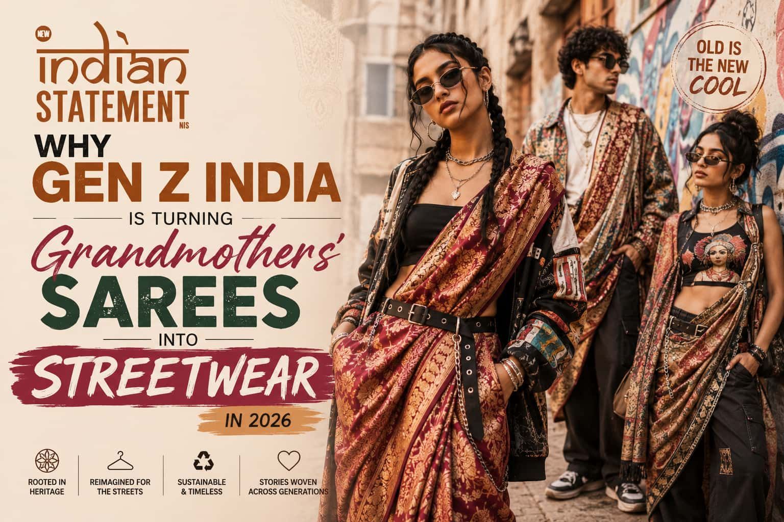 Why Gen Z India is Turning Grandmothers’ Sarees Into Streetwear in 2026