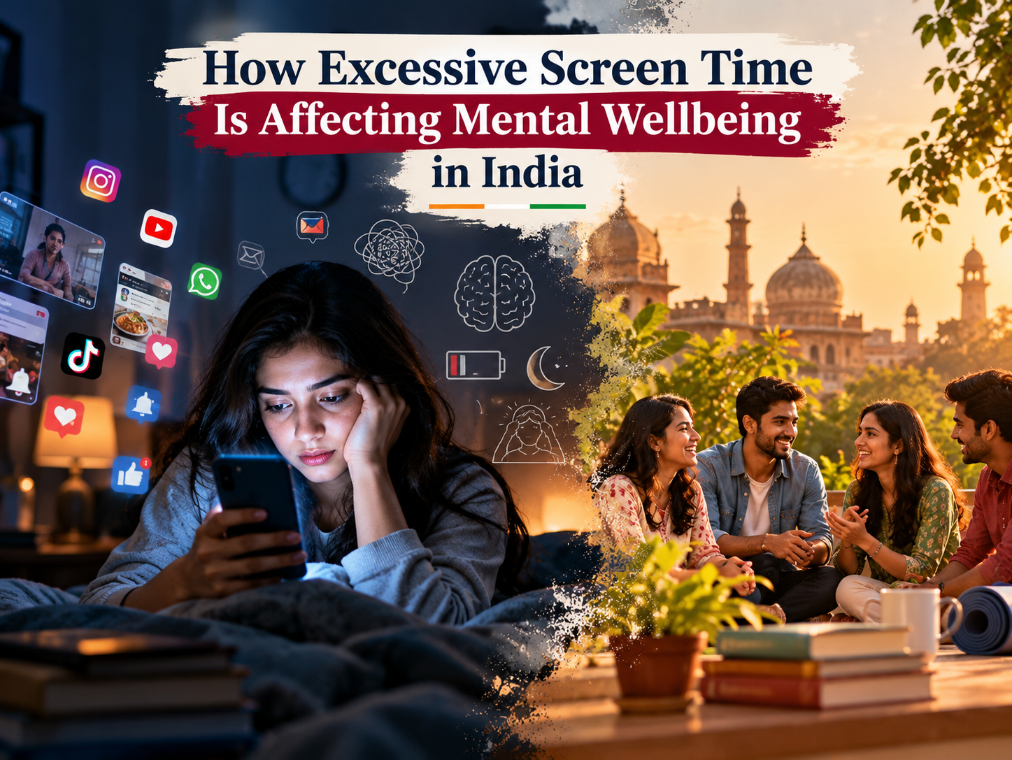 Screen Time and Mental Wellbeing India